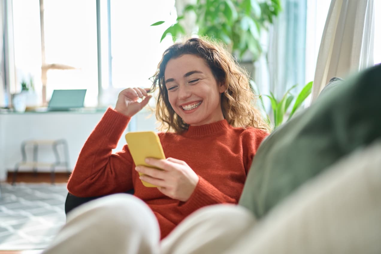 Woman with computer