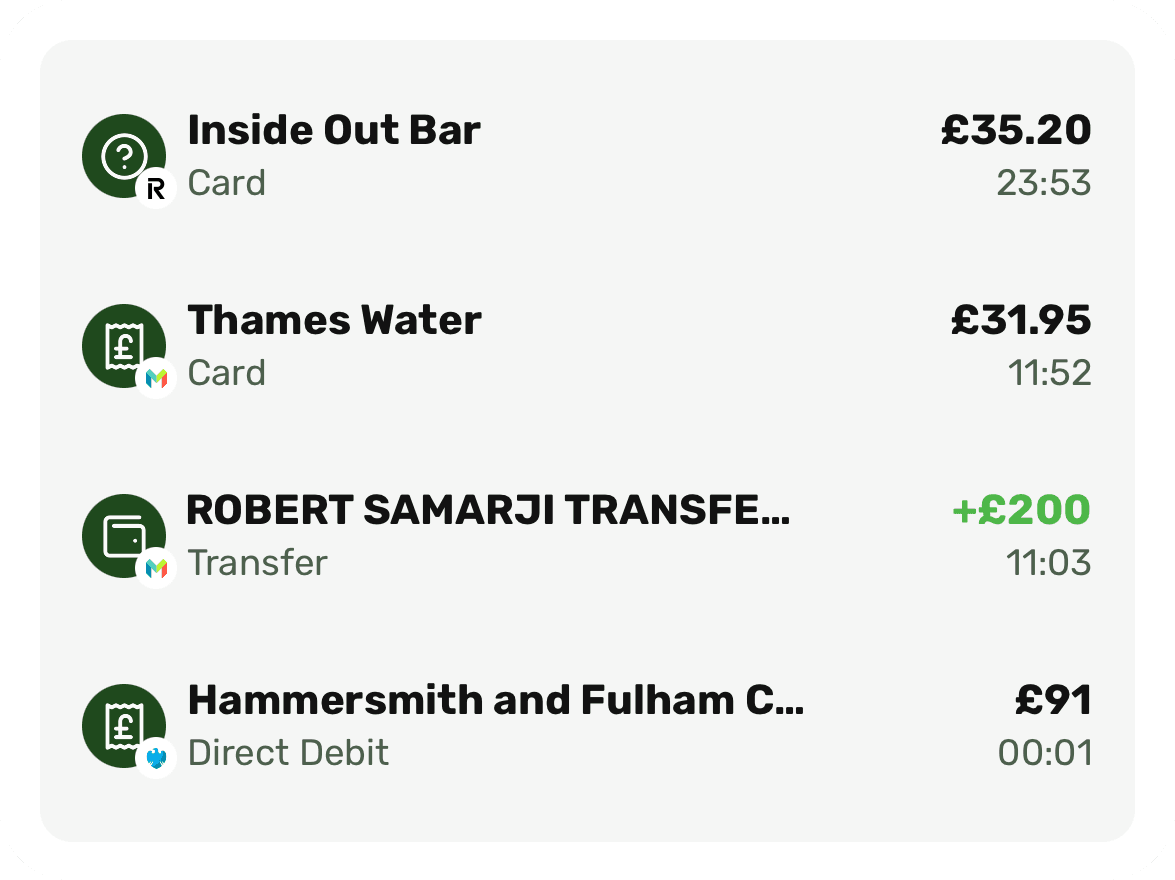 transactions in pickle